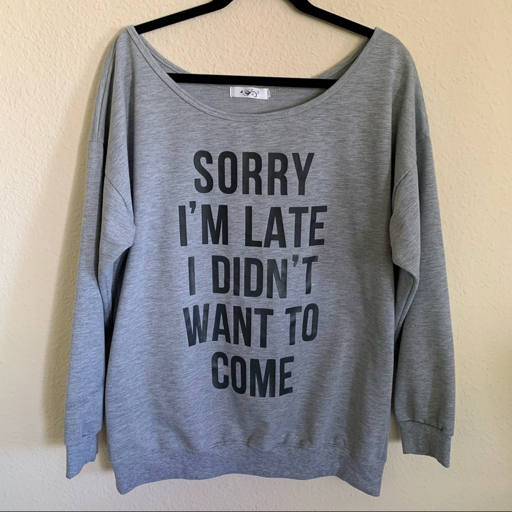 Gray Graphic Sweatshirt